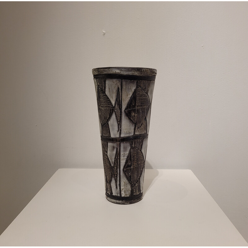 Vase vintage en céramique de Jacques Pouchain, France 1960