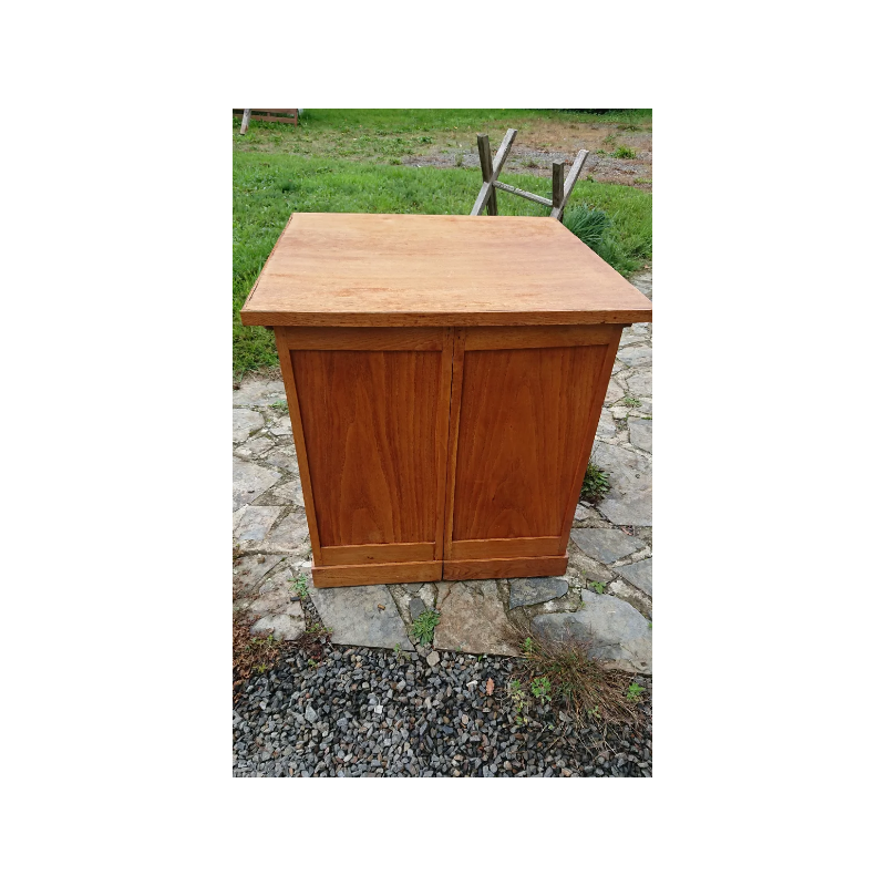 Vintage oak cabinet with 8 drawers