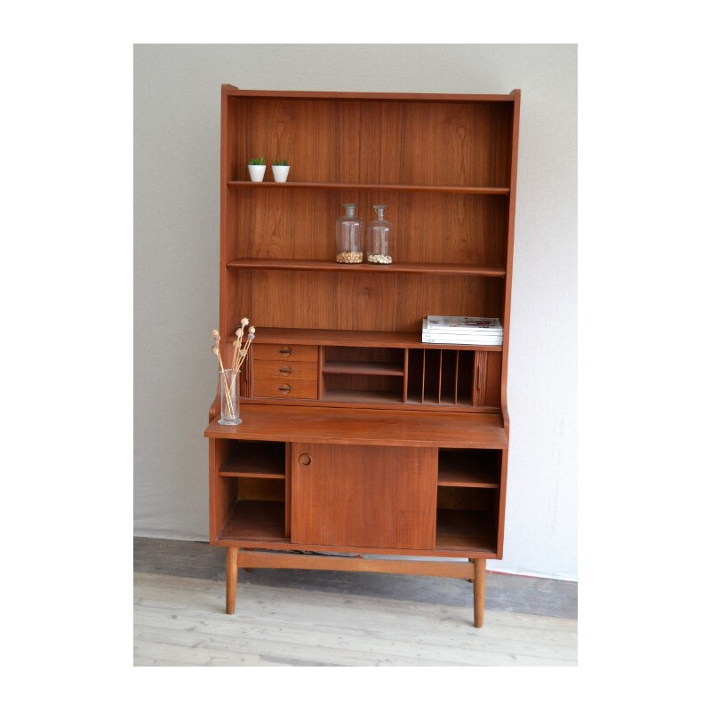 Teak bookcase by Johannes Sorth for Nexo Mobelfabrik - 1960s