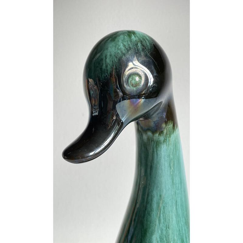 Pato zoomórfico de cerâmica Vintage, 1960