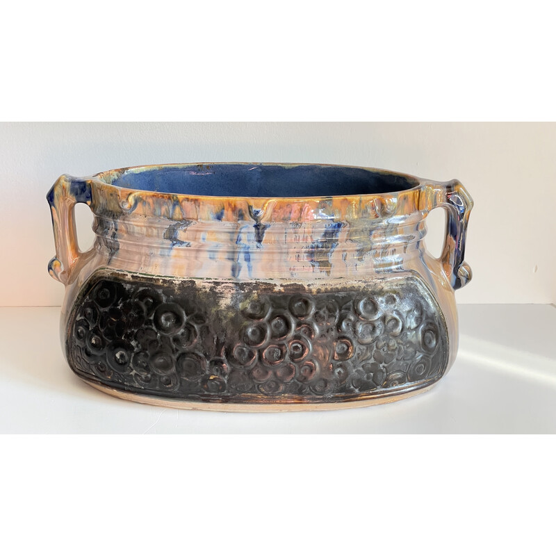 Vintage canteiro de cerâmica vidrada, 1930