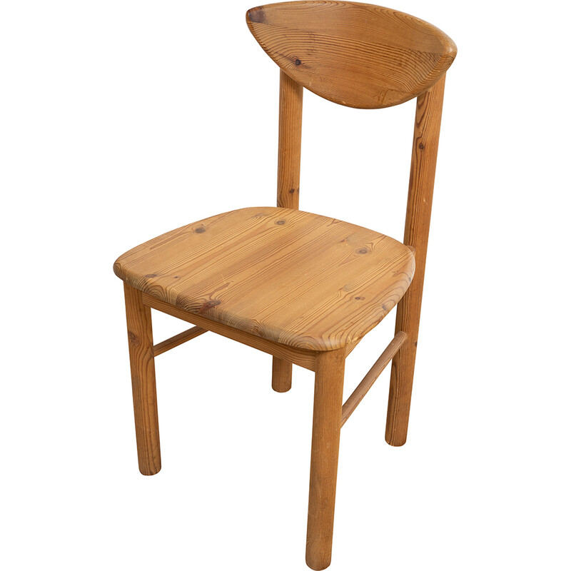 Cadeira de pinho Vintage da Rainer Daumiller para serração Hirtshals Sawmill