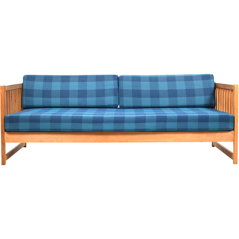 Vintage daybed modelo 4390 em madeira de carvalho de Børge Mogensen para Fredericia Stolefabrik, anos 60