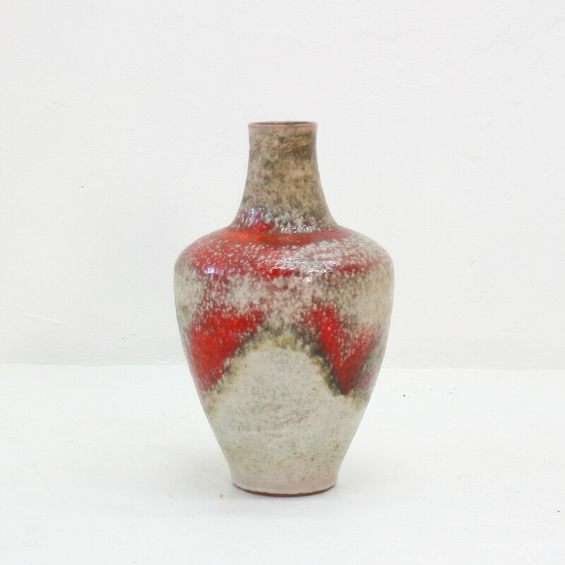 Majolika Karlsruhe floor vase - 1960s