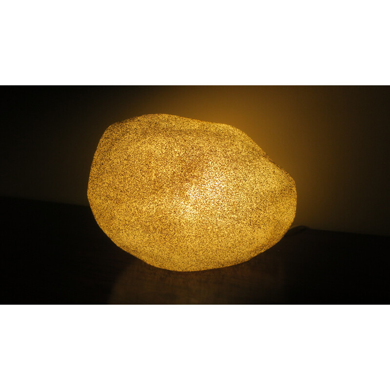 Vintage moon rock lamp by André Cazenave for Singleton, Italy 1970s