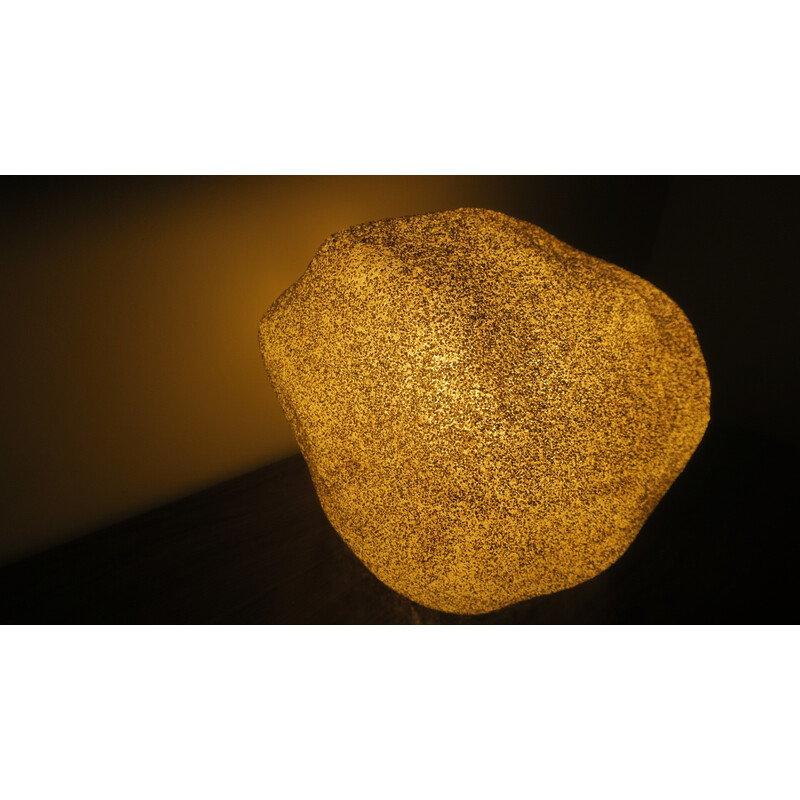 Vintage moon rock lamp by André Cazenave for Singleton, Italy 1970s