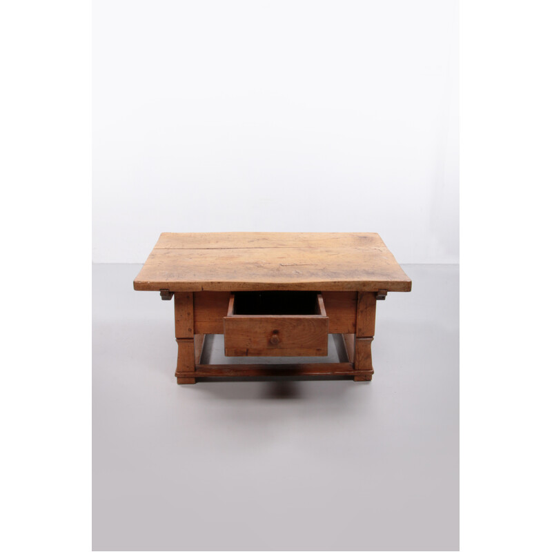 Austrian vintage coffee table in walnut