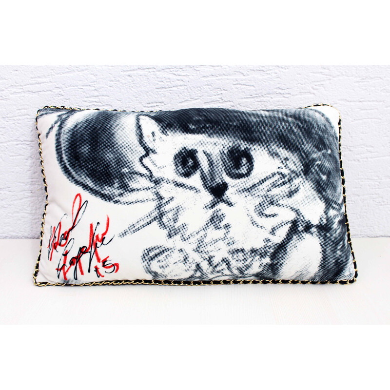 Vintage cushion Choupette by Karl Lagerfeld
