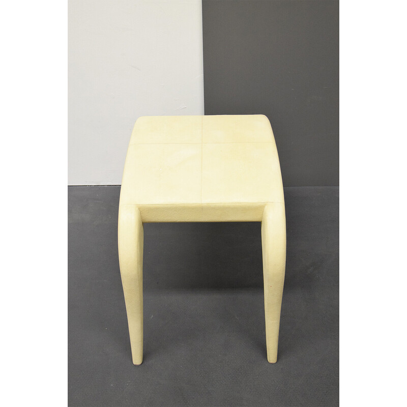Vintage French stool by R and Y Augousti, 1980s