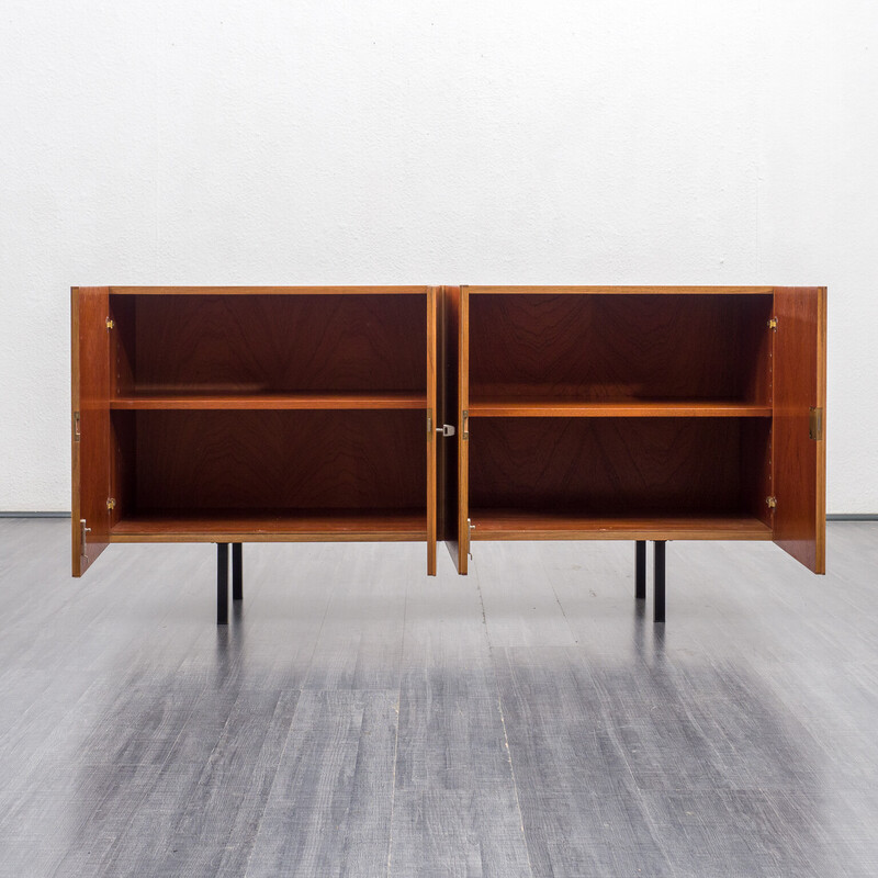 Vintage sideboard in walnut with two double doors, 1960s