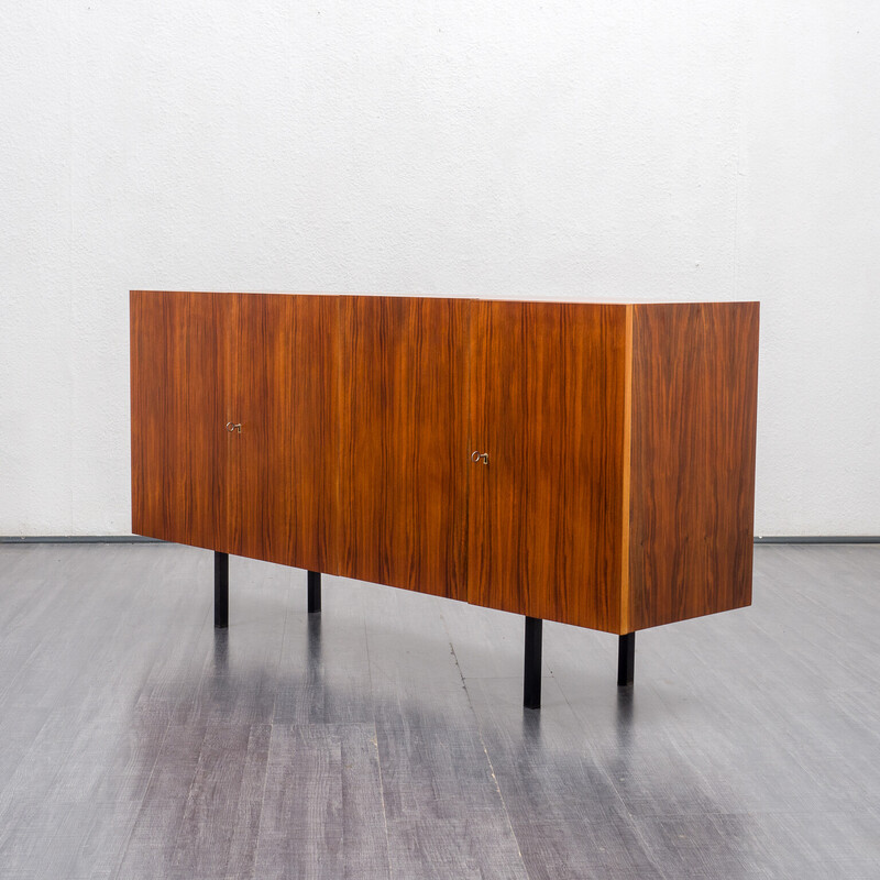 Vintage sideboard in walnut with two double doors, 1960s