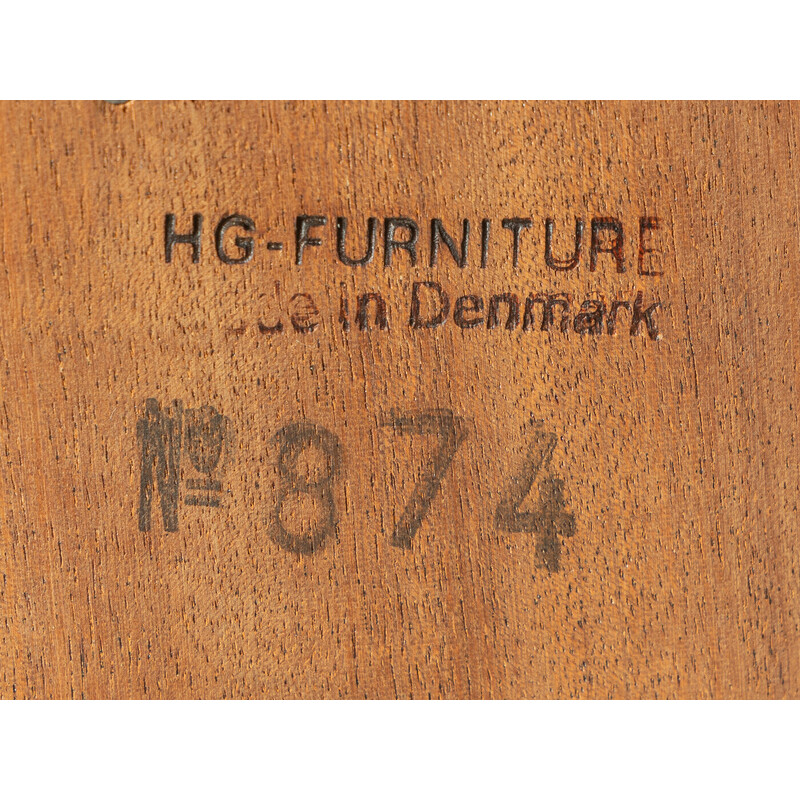 Vintage-Regalsystem aus Eiche und Glas für Hg Furniture, Dänemark 1960er Jahre