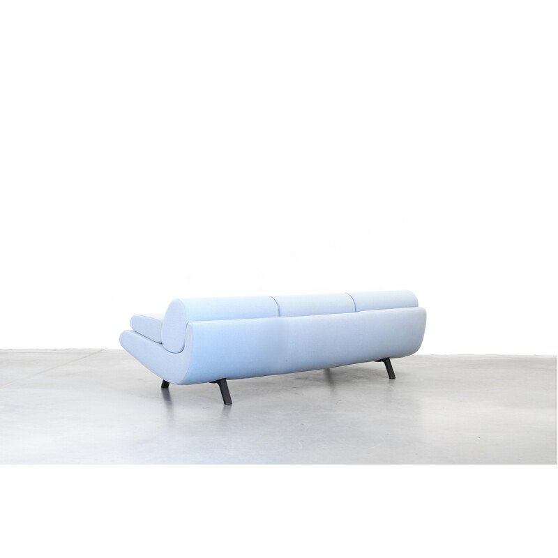 Blue sofa in steel model Duplo EJ 180-3 by Anne-Mette Bartholin and Morten Ernst for Erik Jorgensen - 1990s