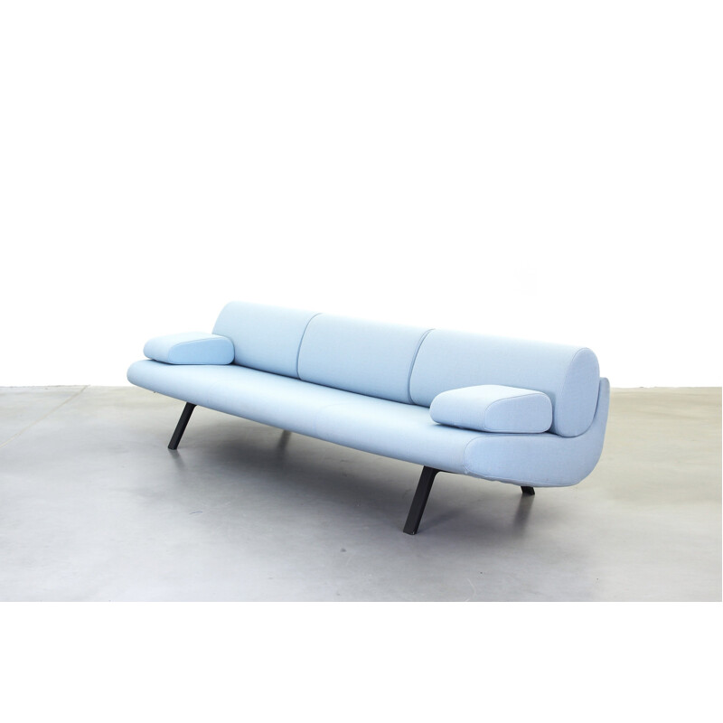 Blue sofa in steel model Duplo EJ 180-3 by Anne-Mette Bartholin and Morten Ernst for Erik Jorgensen - 1990s