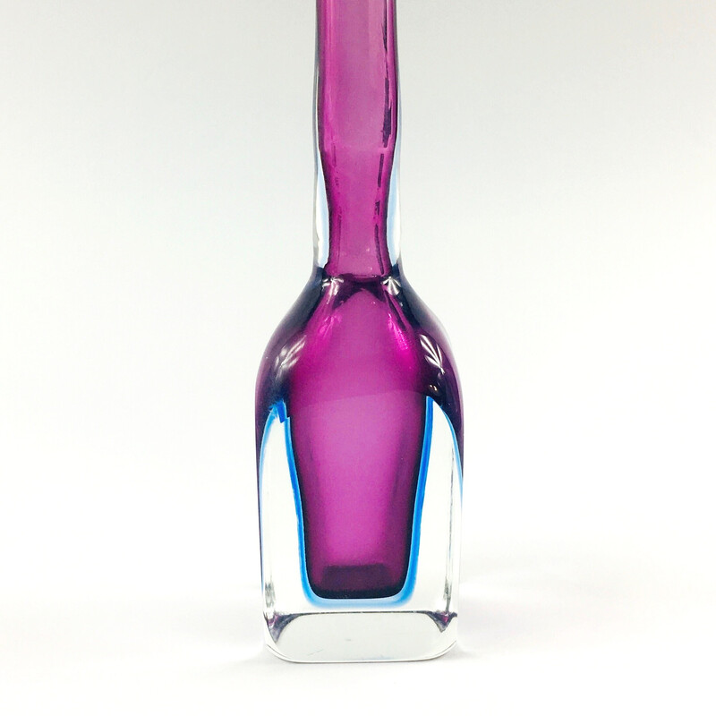 Vintage Murano sommerso glass decanter by Flavio Poli for Seguso Vetri d'Arte, Italy 1960s