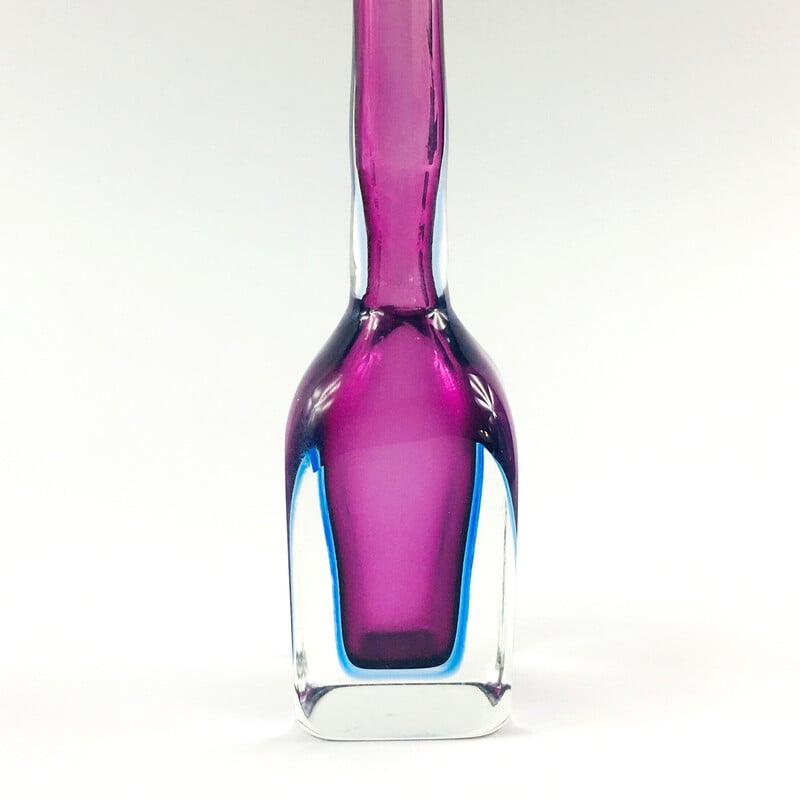 Vintage Murano Sommerso glass decanter by Flavio Poli for Seguso Vetri d'Arte, Italy 1960s