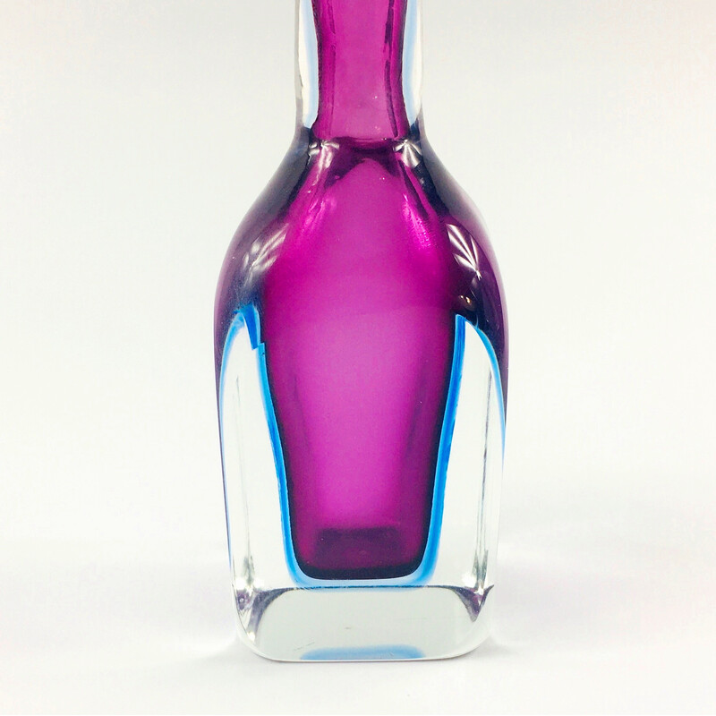 Vintage Murano sommerso glass decanter by Flavio Poli for Seguso Vetri d'Arte, Italy 1960s