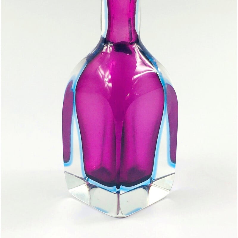 Vintage Murano Sommerso glass decanter by Flavio Poli for Seguso Vetri d'Arte, Italy 1960s
