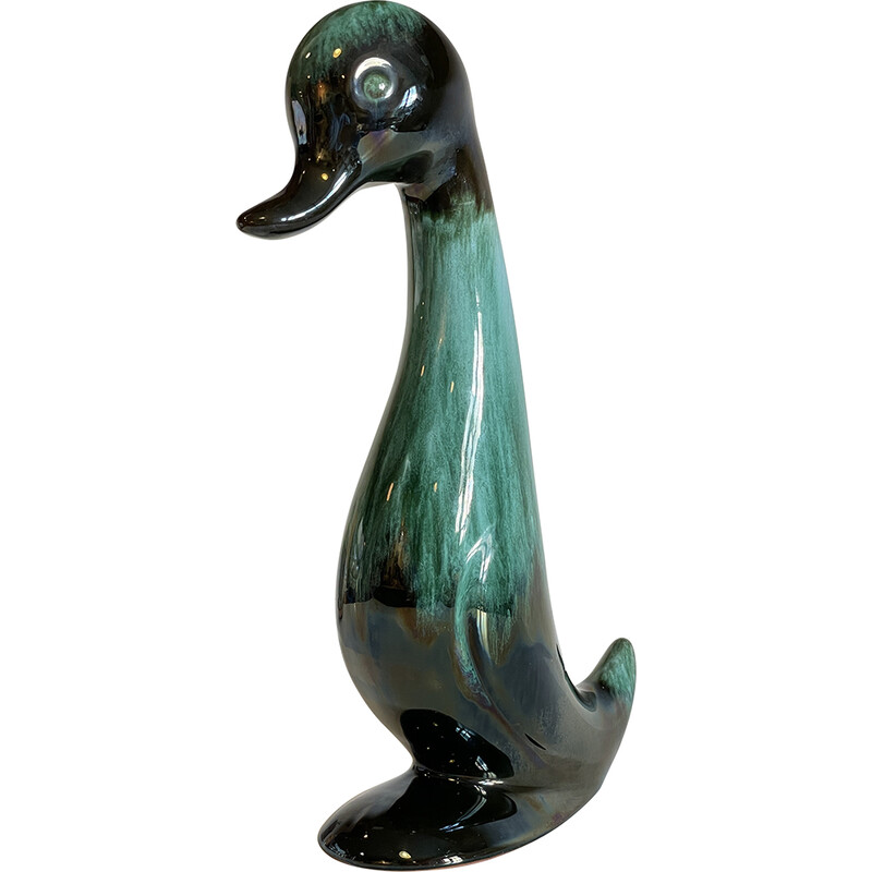 Pato zoomórfico de cerâmica Vintage, 1960