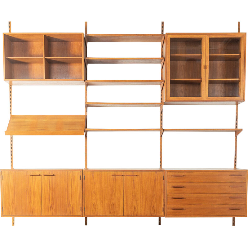 Vintage wall unit by Kai Kristiansen for Fm Møbler, 1960s