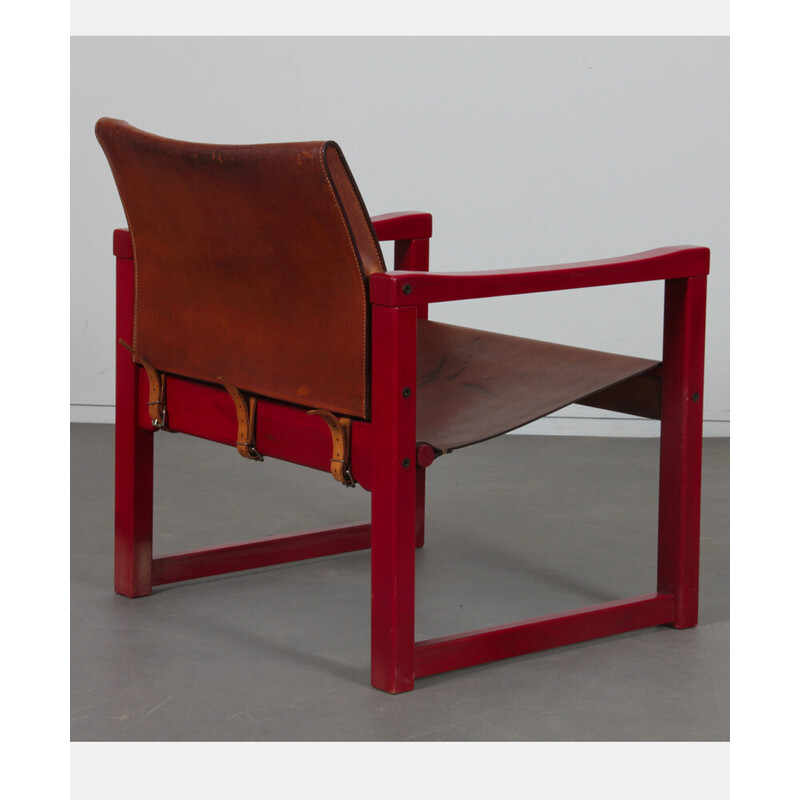 Vintage lederen Diana fauteuil van Mobring voor Ikea, 1970