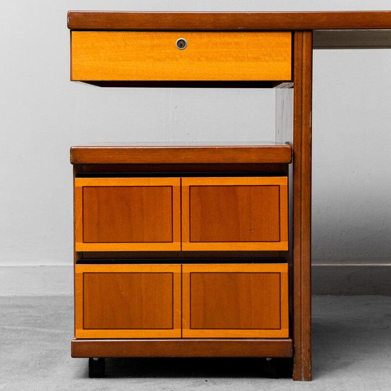 Vintage wooden desk for Fastigi, 1970s