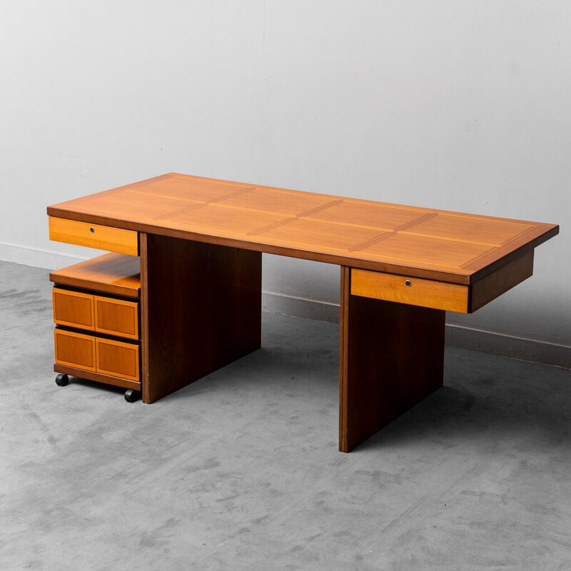 Vintage wooden desk for Fastigi, 1970s