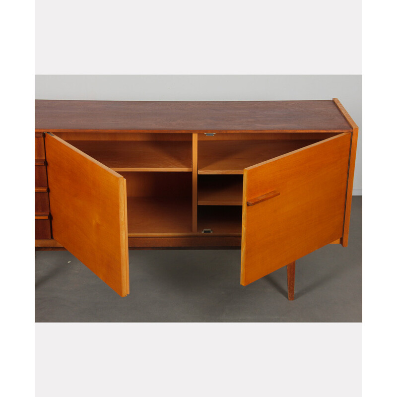 Czech vintage ashwood and mahogany sideboard by Frantisek Mezulanik for Up Zavody, 1960s