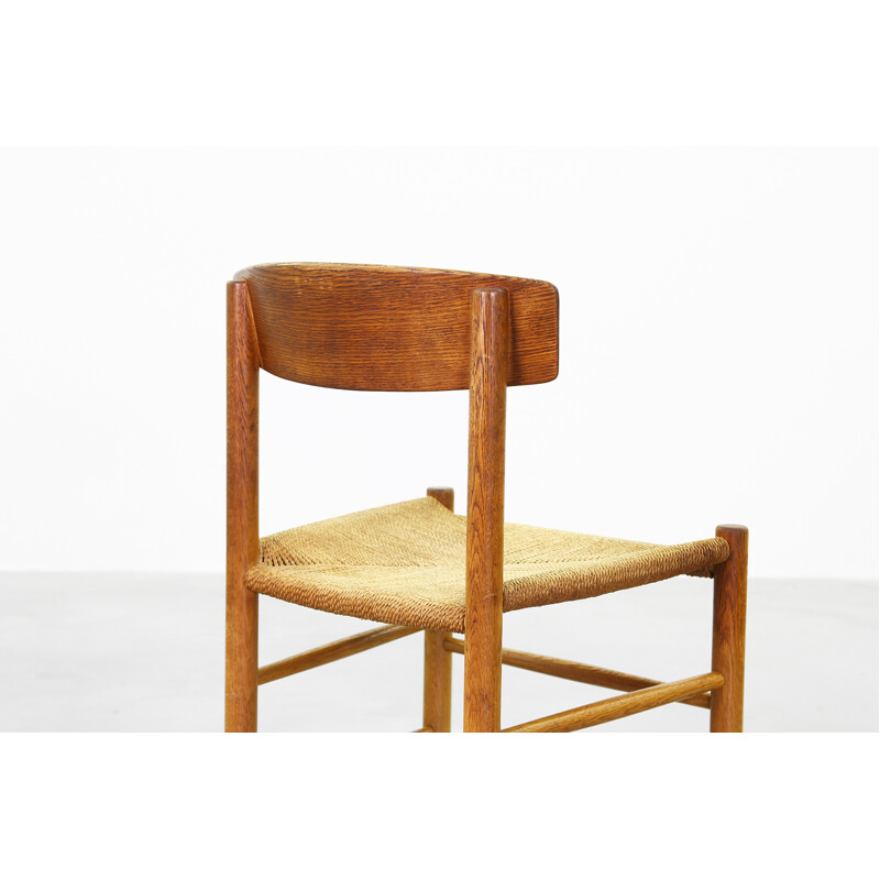 Set of six dining chairs in oakwood by Børge Mogensen for Fredericia - 1950s