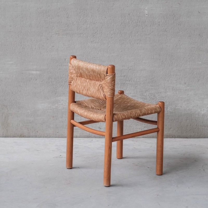 Conjunto de 4 cadeiras de cana vintage, Itália Anos 60