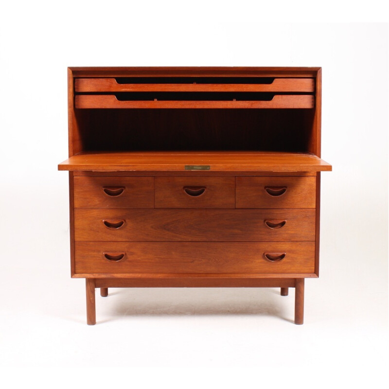 Teak Secretary by Peter Hvidt & Orla Mølgaard-Nielsen for Søborg - 1950