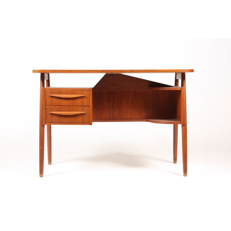 Mid-Century Danish Teak Desk - 1950s