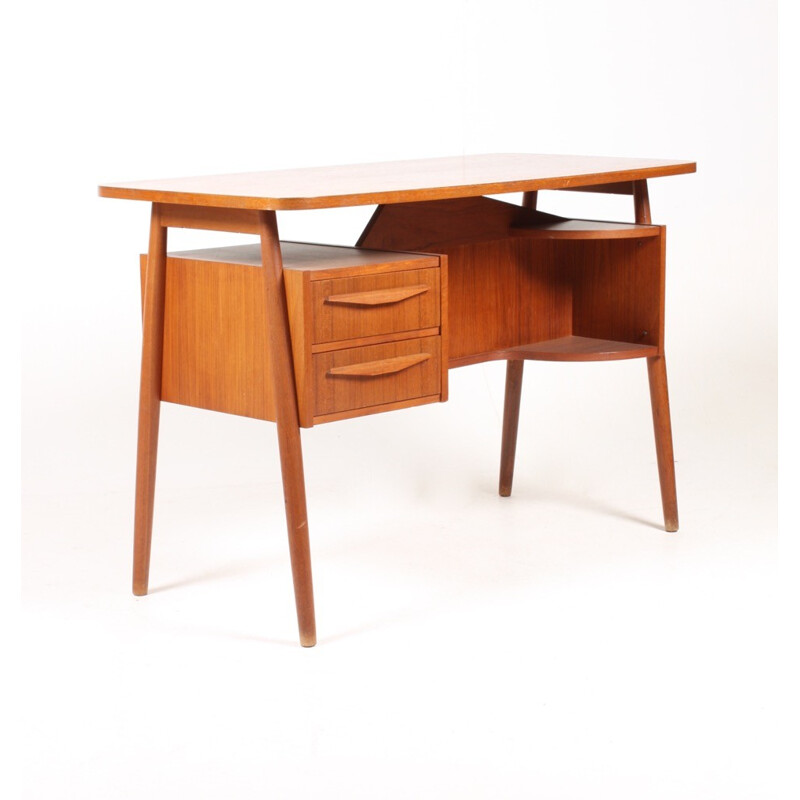 Mid-Century Danish Teak Desk - 1950s