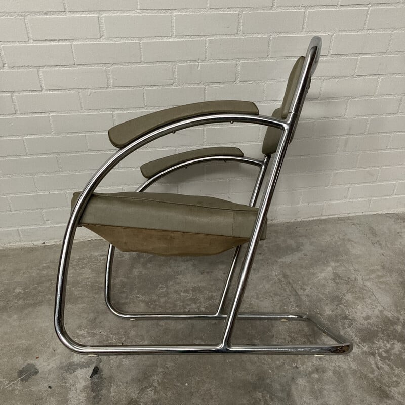 Vintage tubular armchair