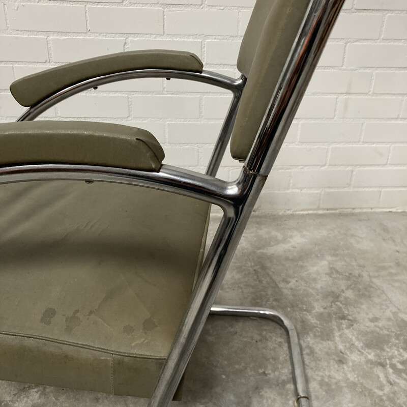 Vintage tubular armchair