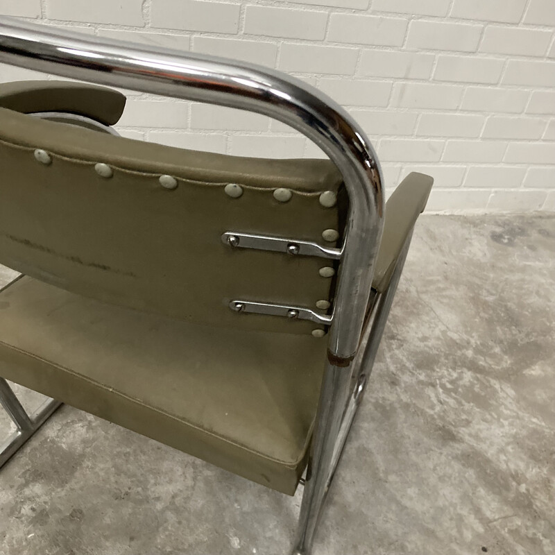 Vintage tubular armchair