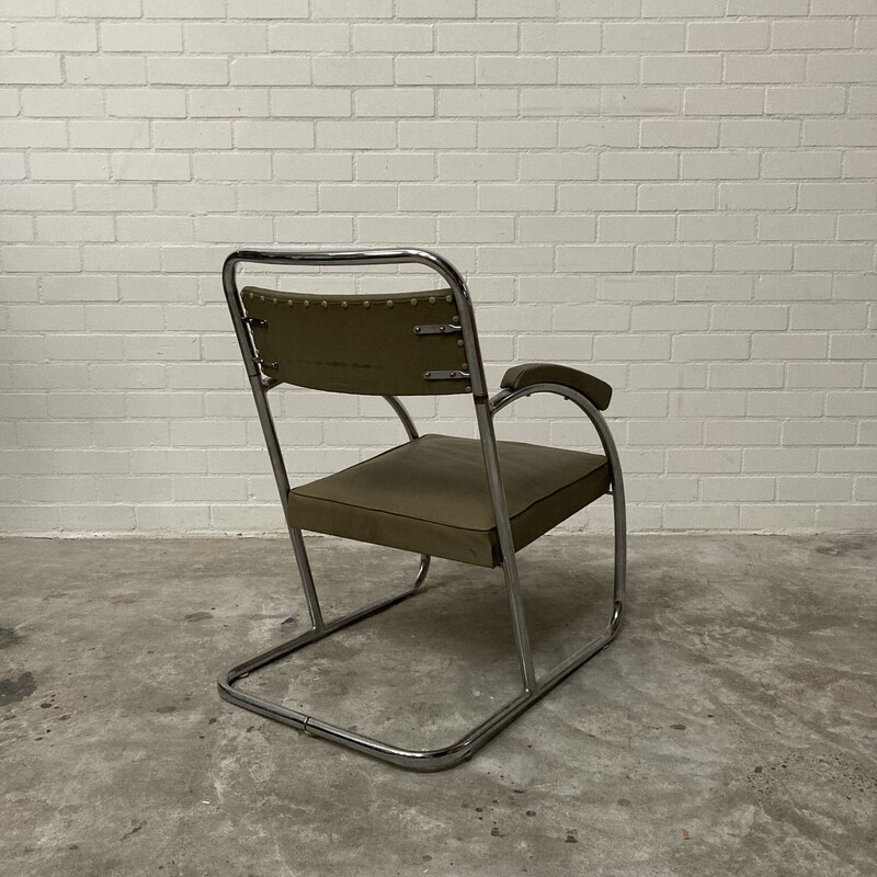 Vintage tubular armchair