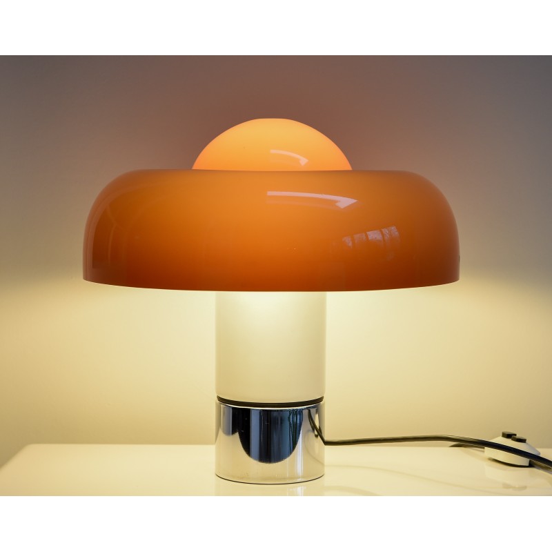 Vintage Guzzini Brumbry table lamp by Luigi Masoni, Italy 1969-1972