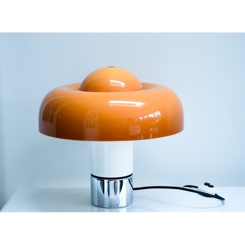 Vintage Guzzini Brumbry table lamp by Luigi Masoni, Italy 1969-1972