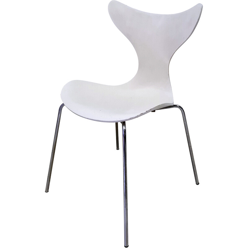 Silla vintage modelo 3108 "Lily" o "seagull" de Arne Jacobsen para Fritz Hansen, Dinamarca 1976