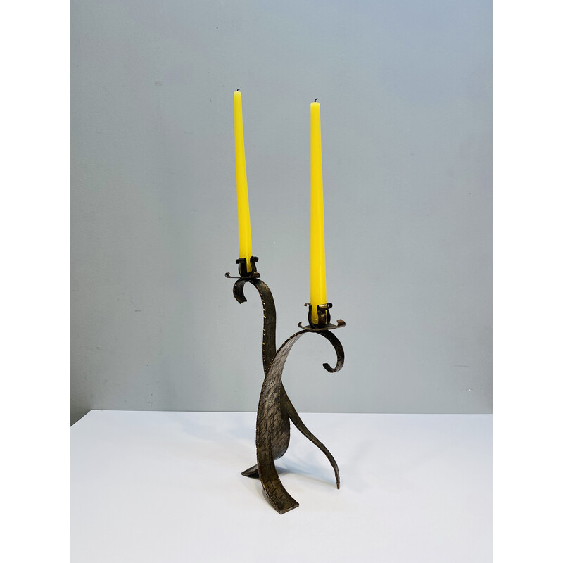 Vintage brass candlestick, 1960