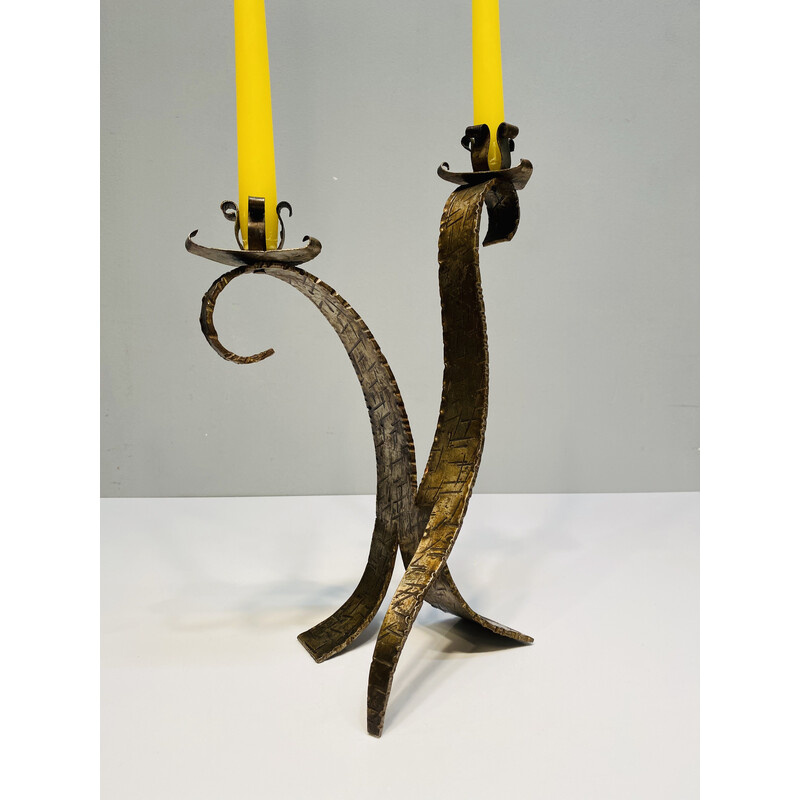 Vintage brass candlestick, 1960