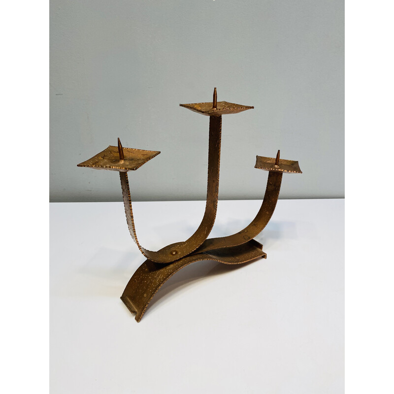 Candelabro de latón vintage, 1960