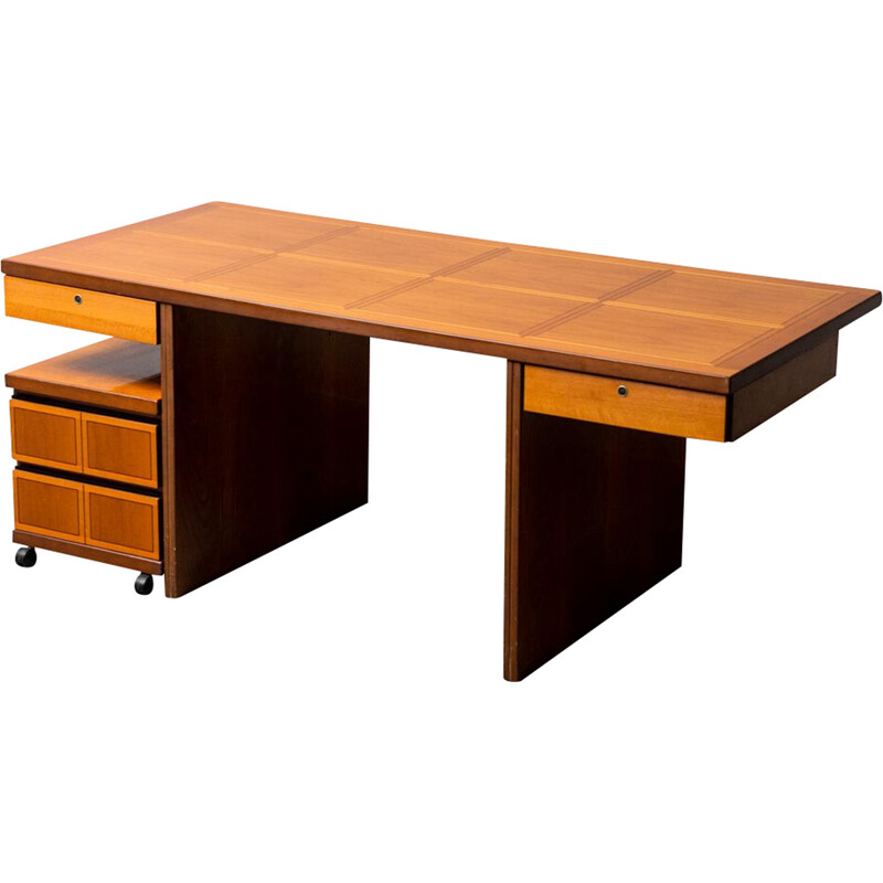 Vintage wooden desk for Fastigi, 1970s