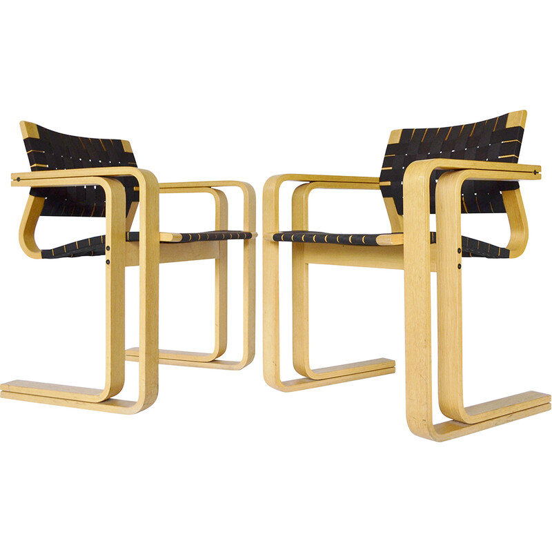 Pair of vintage armchairs model 5331 by Rud Thygesen and Johnny Sorensen for Magnus Olesen, Denmark 1970s