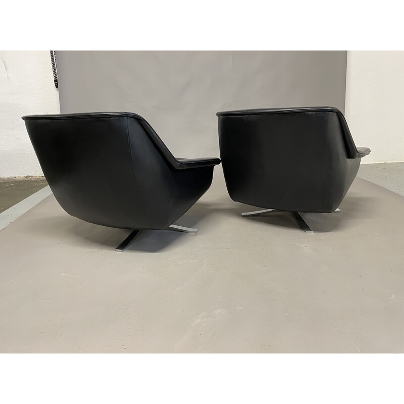 Pair of vintage armchairs by Werner Langenfeld for by Werner Langenfeld