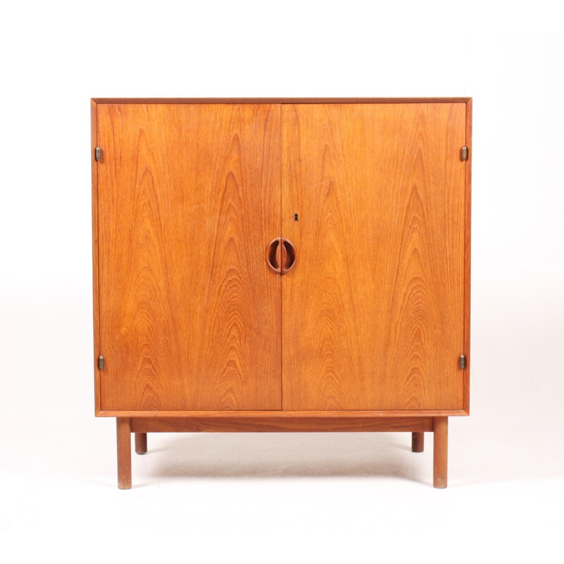 Mid-Century Teak Cabinet with 2 doors by Peter Hvidt & Orla Mølgaard-Nielsen for Søborg - 1950s