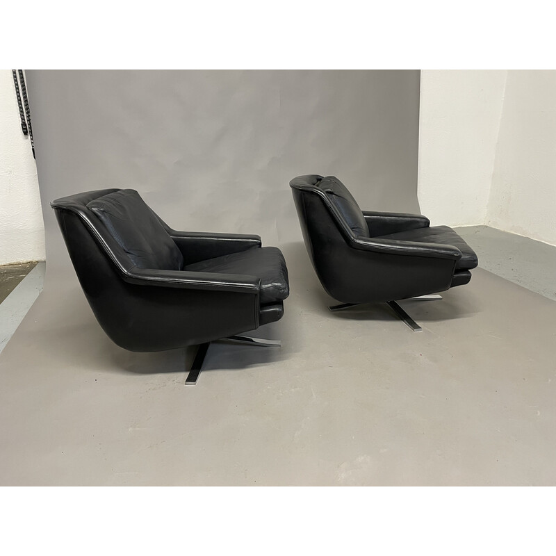 Paar vintage fauteuils van Werner Langenfeld voor door Werner Langenfeld