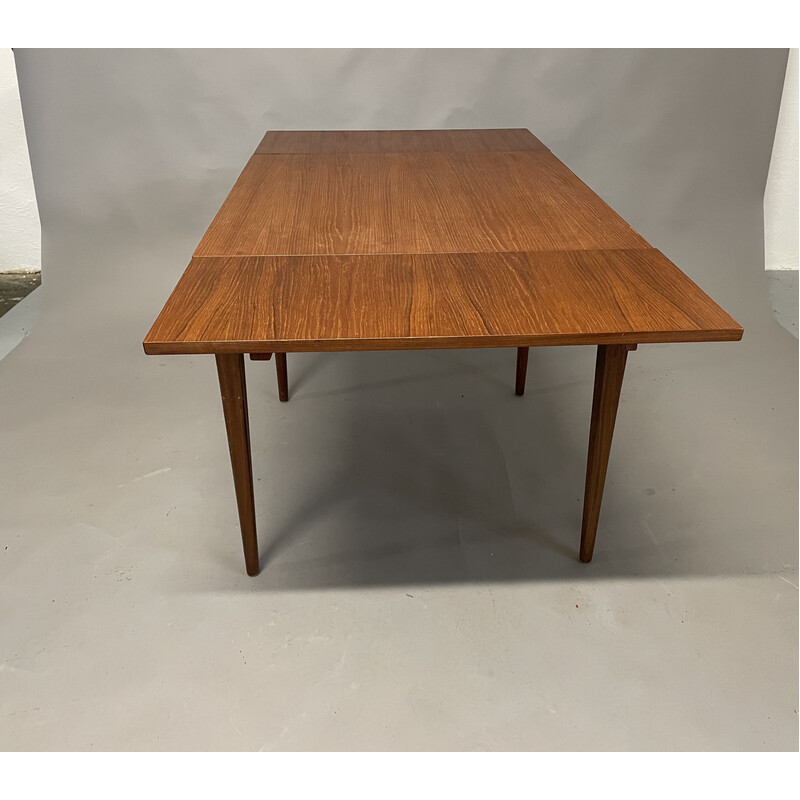 Vintage extendable dining table by Henning Kjaernulf for Vejle Stele