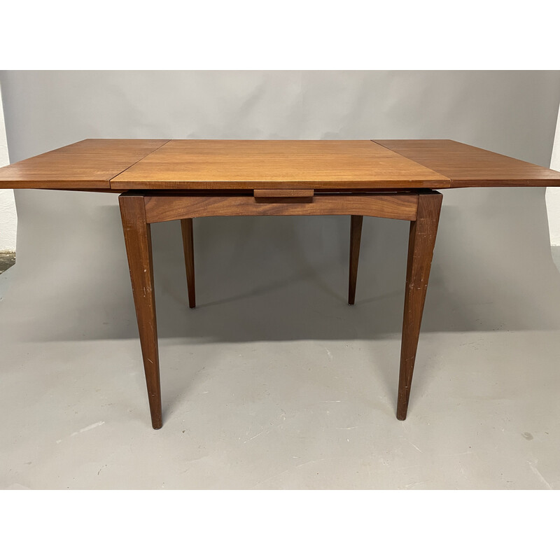 Vintage extendable dining table by Henning Kjaernulf for Vejle Stele